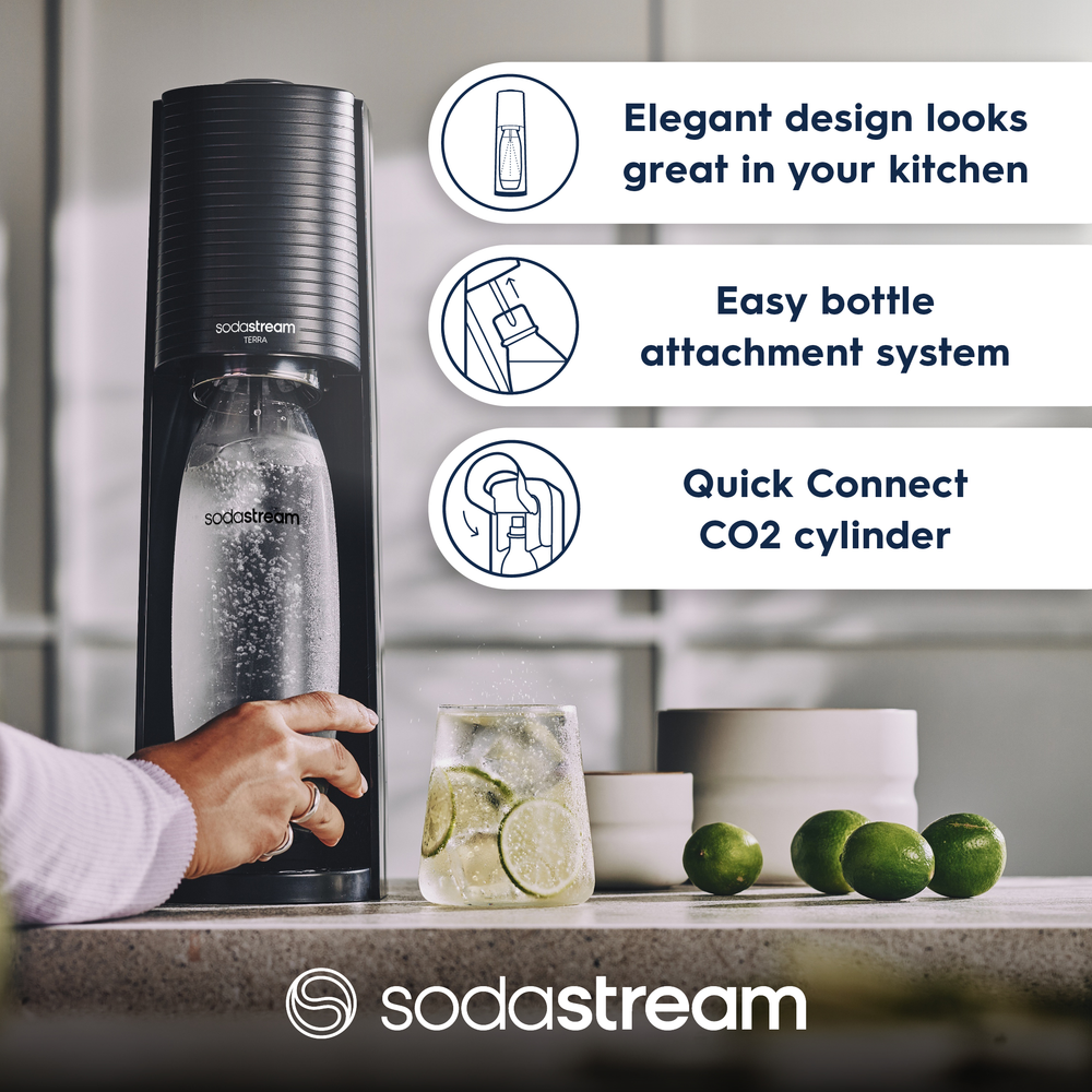 SodaStream Bar & Beverage Tools SodaStream - Terra Water Maker Kit - Black