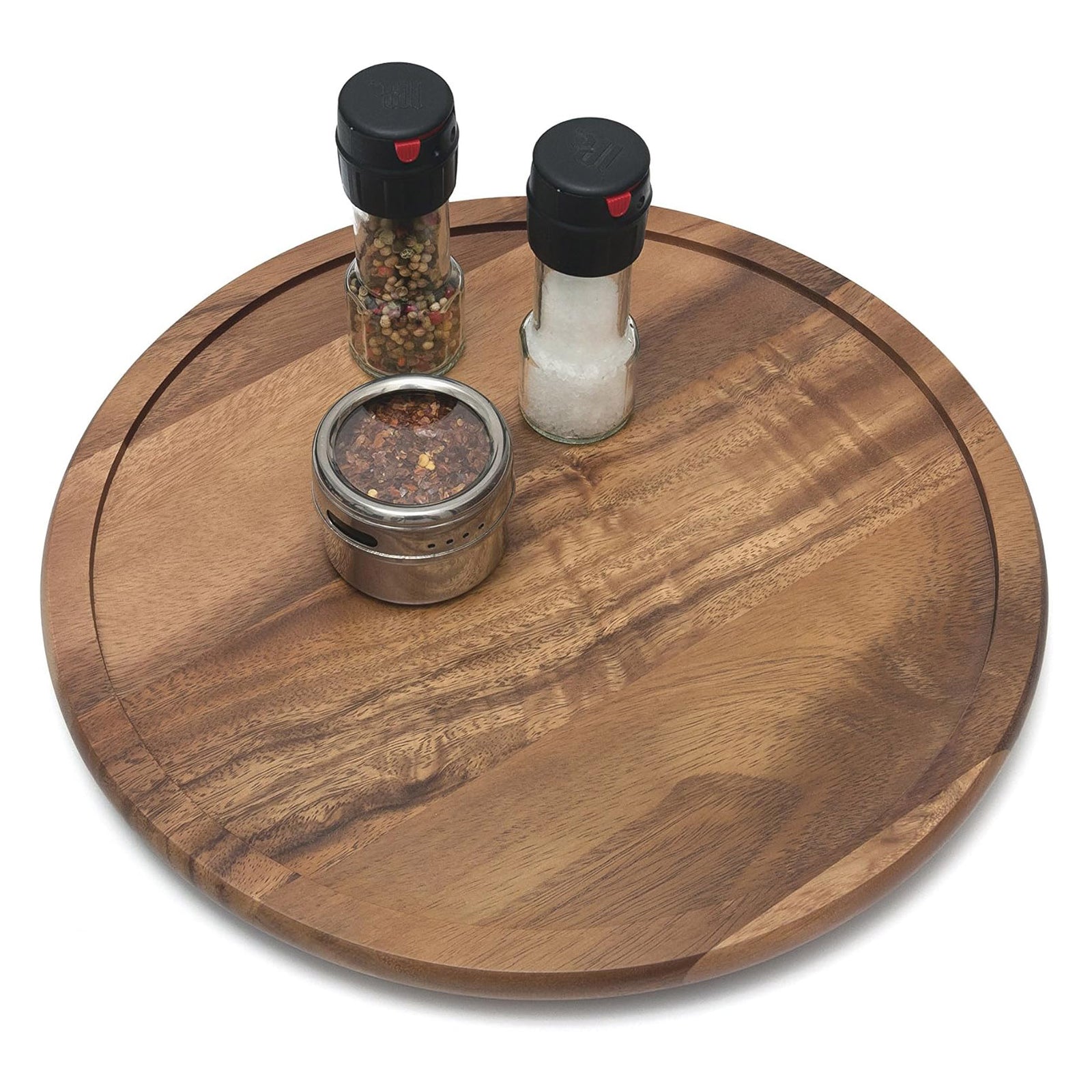 Lipper International Cabinet Organization Acacia Wood 14" Kitchen Turntable