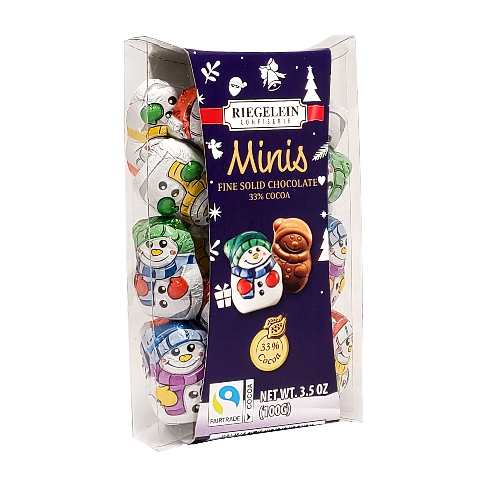 Reading China & Glass Candy Mini Solid Snowmen 3.5oz