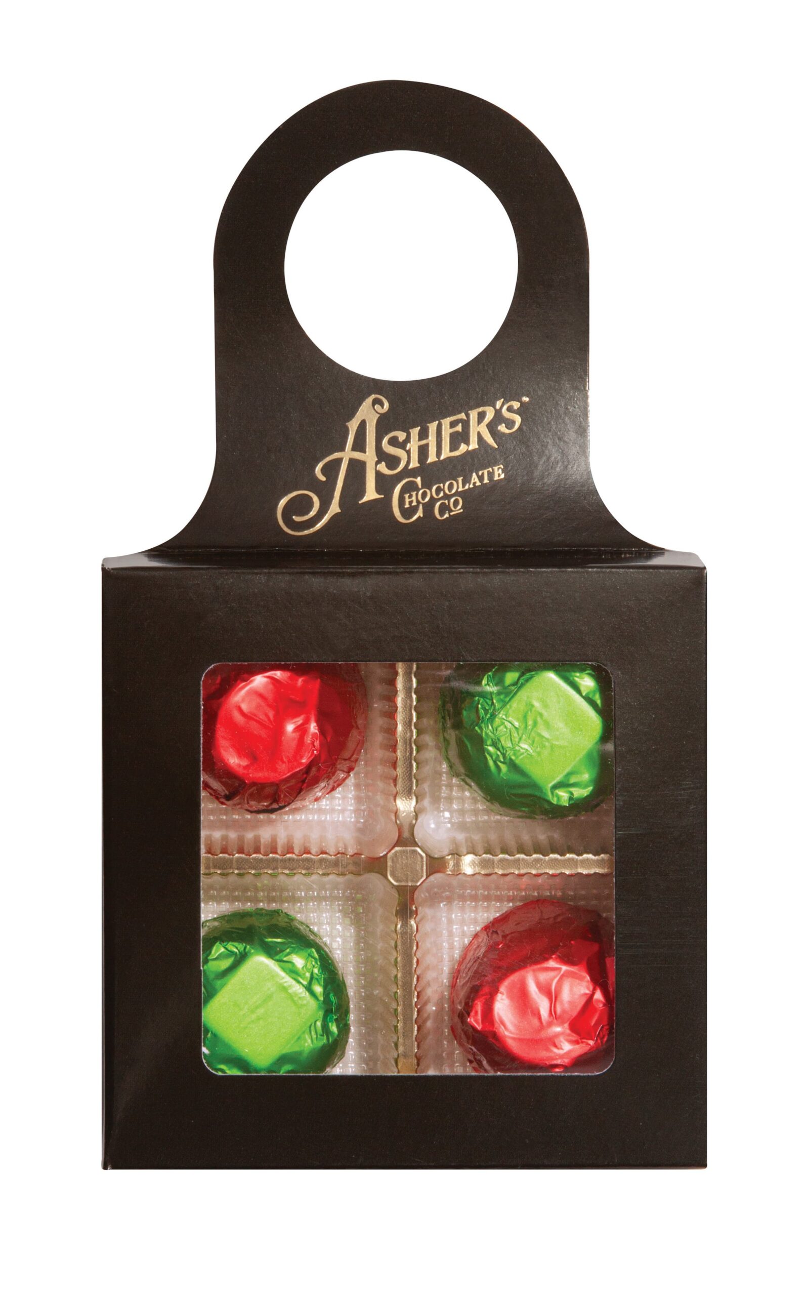 Asher's Chocolate Asher's Dubai Truffles & Cherry Cordials Bottle Hanger Gift Box