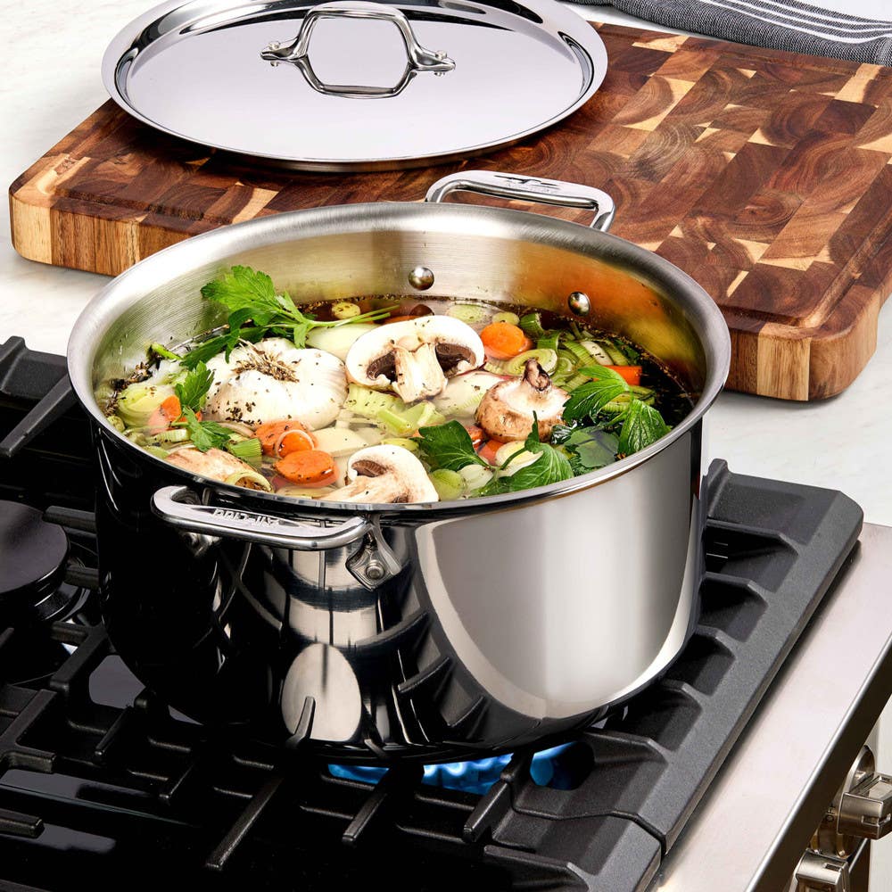 All-Clad Cookware Sets All-Clad D3 Stainless Steel 10 Piece Cookware Set