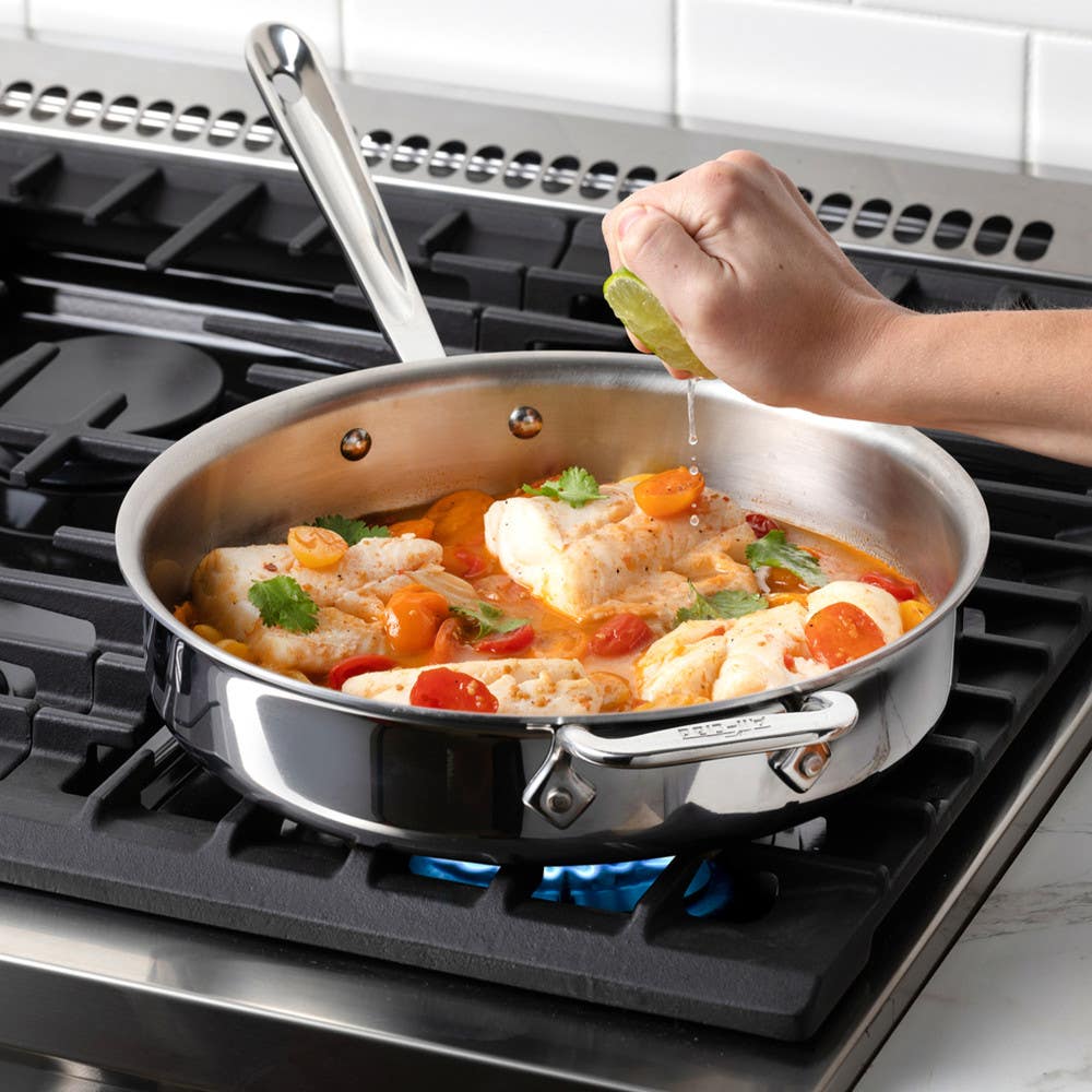 All-Clad Cookware Sets All-Clad D3 Stainless Steel 10 Piece Cookware Set