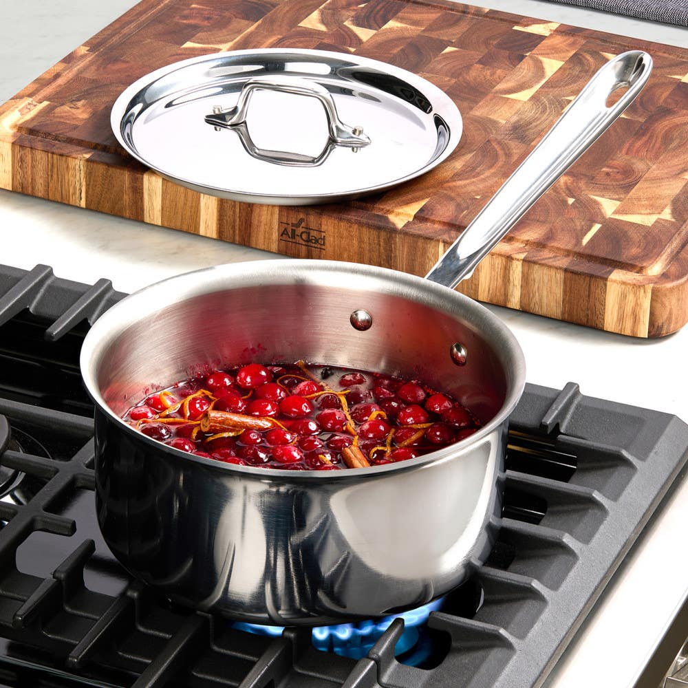 All-Clad Cookware Sets All-Clad D3 Stainless Steel 10 Piece Cookware Set