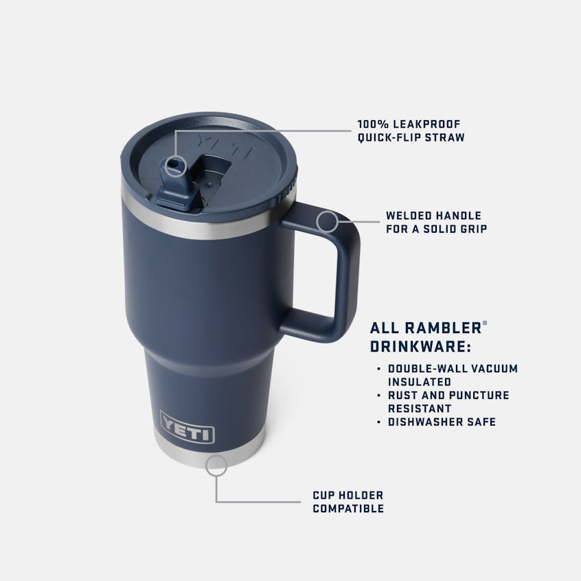 YETI Insulated Drinkware YETI Rambler 30 oz Travel Straw Mug - Venom