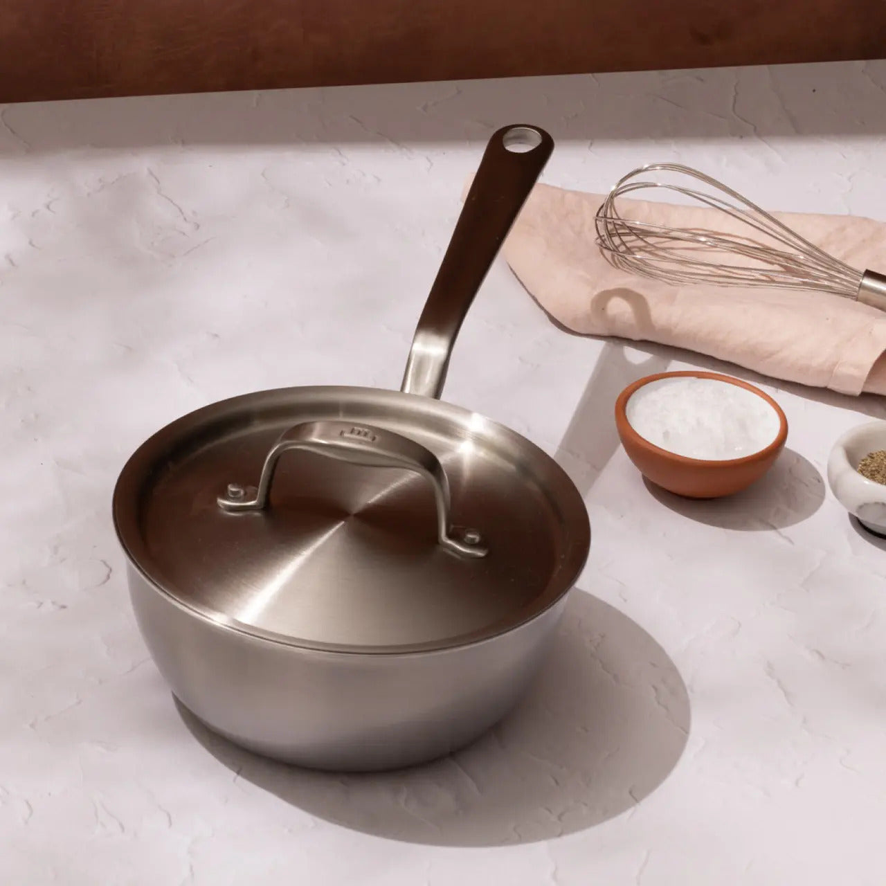 Made in Cookware Sauce & Saute Pans MADE IN Cookware 2 QT Stainless Clad Saucier with Lid
