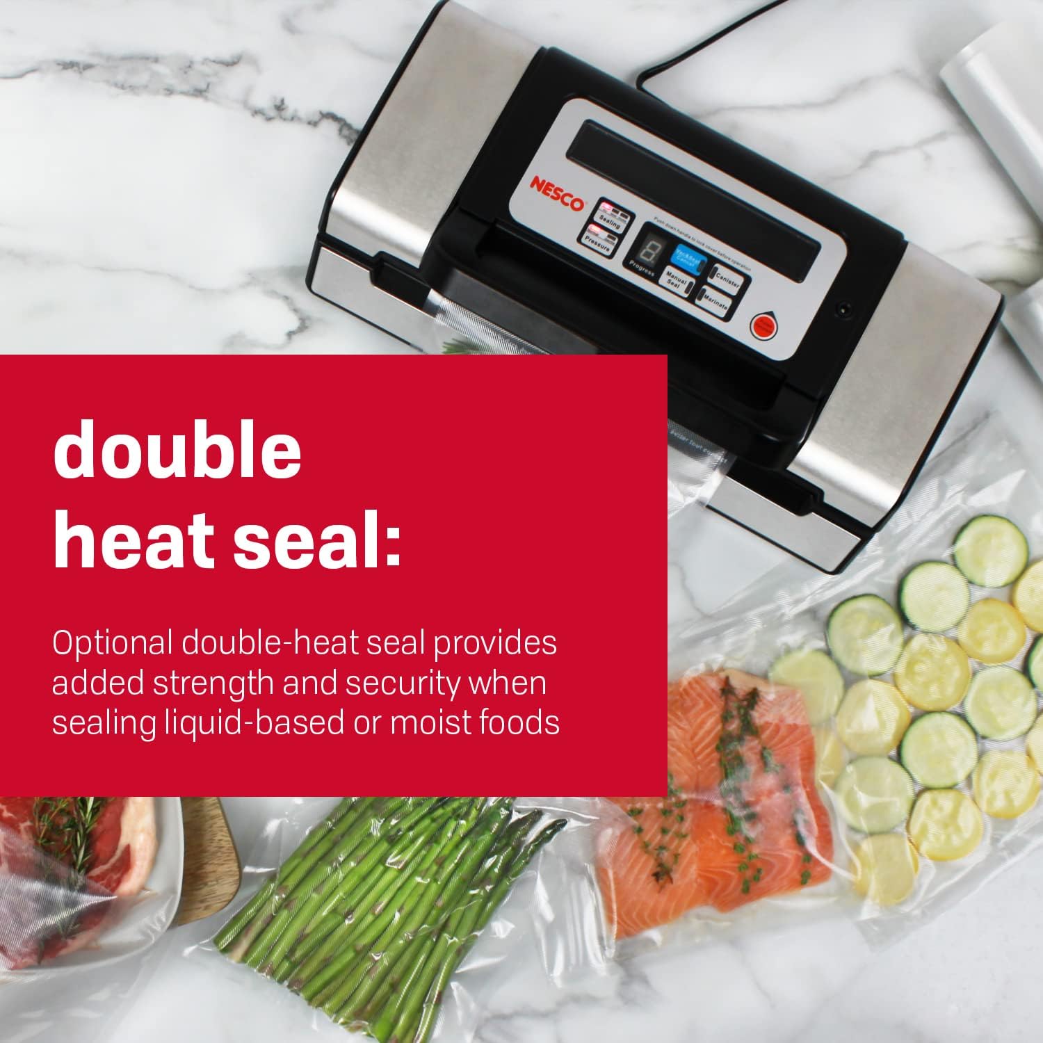 Nesco Vacuum Machines Nesco Deluxe Food VS-12 Vacuum Sealer