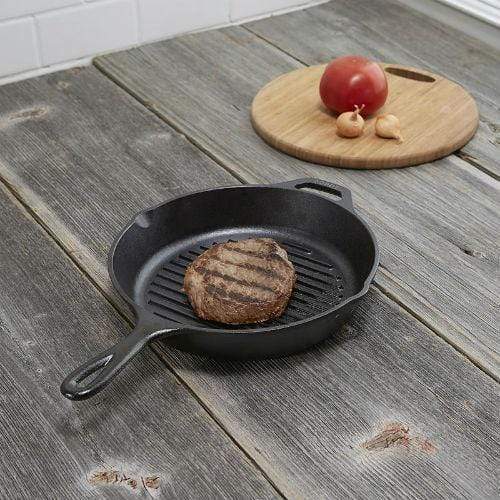Lodge Cast Iron Cookware Lodge Pro Logic Cast Iron 10.25in Round Grill Pan
