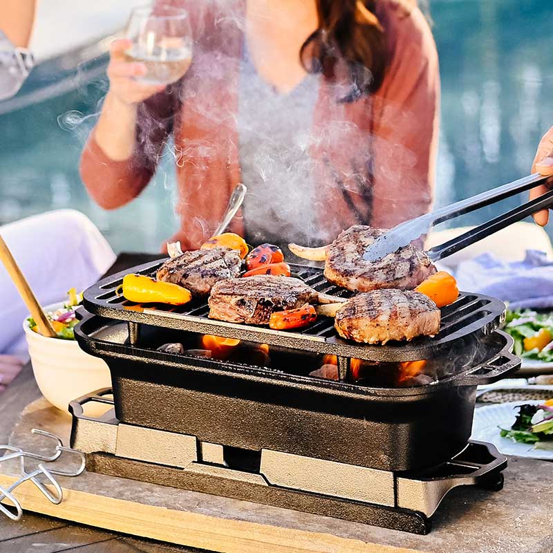 Lodge Cast Iron Cookware Lodge Sportsman’s Pro Cast Iron Grill