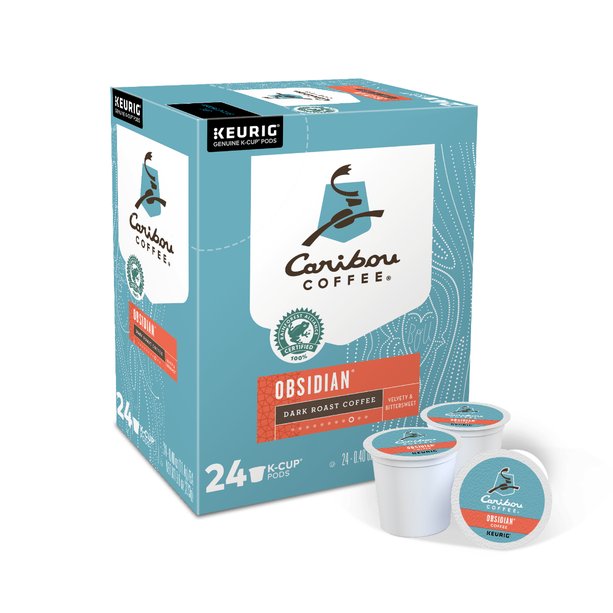 Keurig K-Cups Caribou Obsidian K-Cup Coffee - 24 Ct. Box