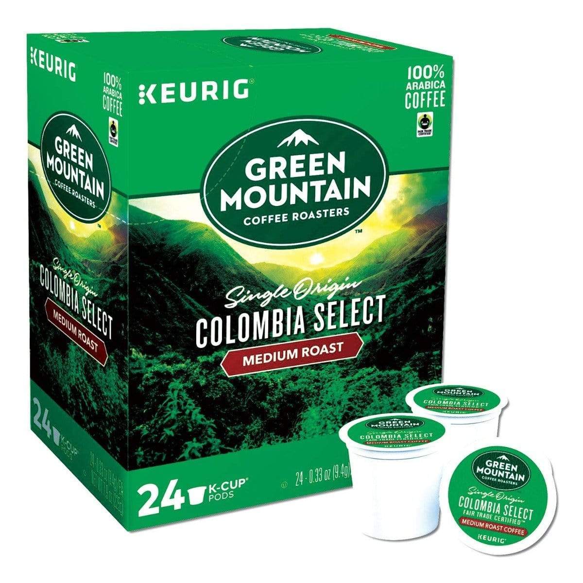 Keurig K-Cups Green Mountain Coffee Roasters Colombia Select K-Cup Coffee - 24 Count Box