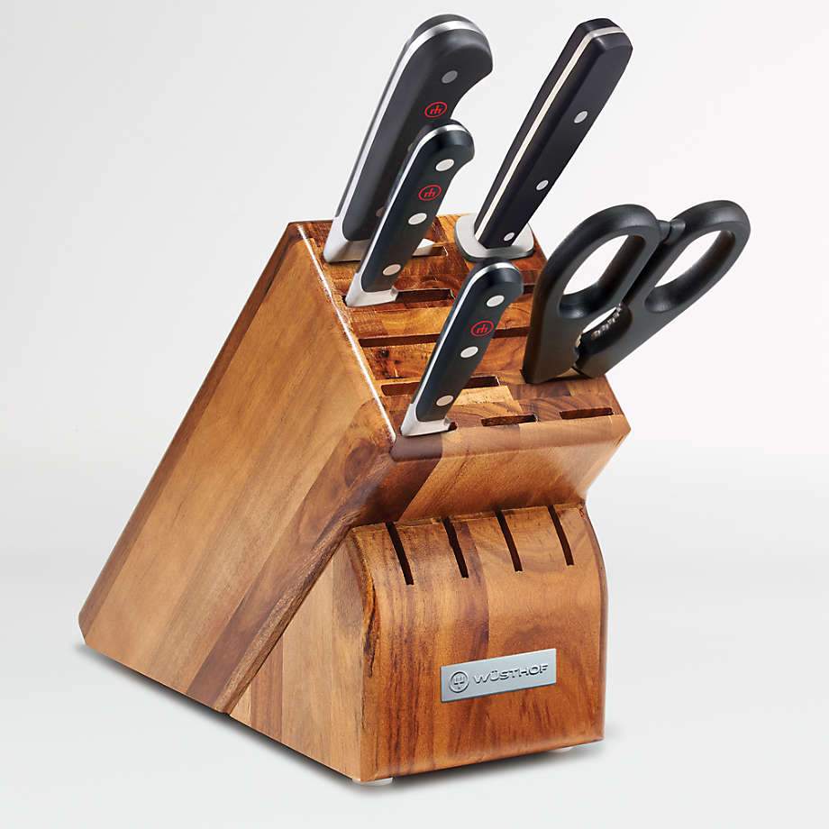 Wusthof Knife Sets Wüsthof Classic 6-Piece Acacia Knife Block Set