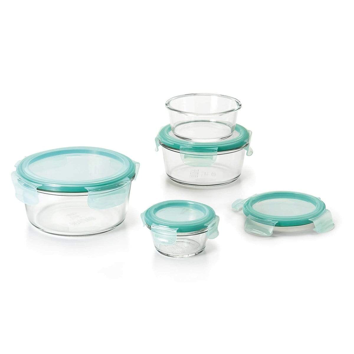 OXO Refrigerator & Wet Food Storage OXO Good Grips SNAP 8-Piece Round Glass Storage Set