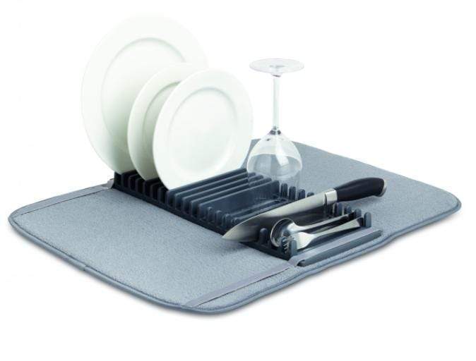 Kitchen & Company Sinkware Umbra UDRY Large Charcoal Dish Rack/Drying Mat