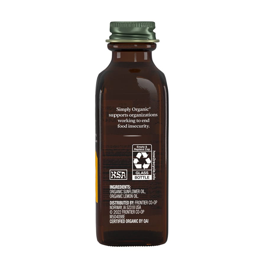 Frontier Co-Op Spices Simply Organic Lemon Flavor 2 oz
