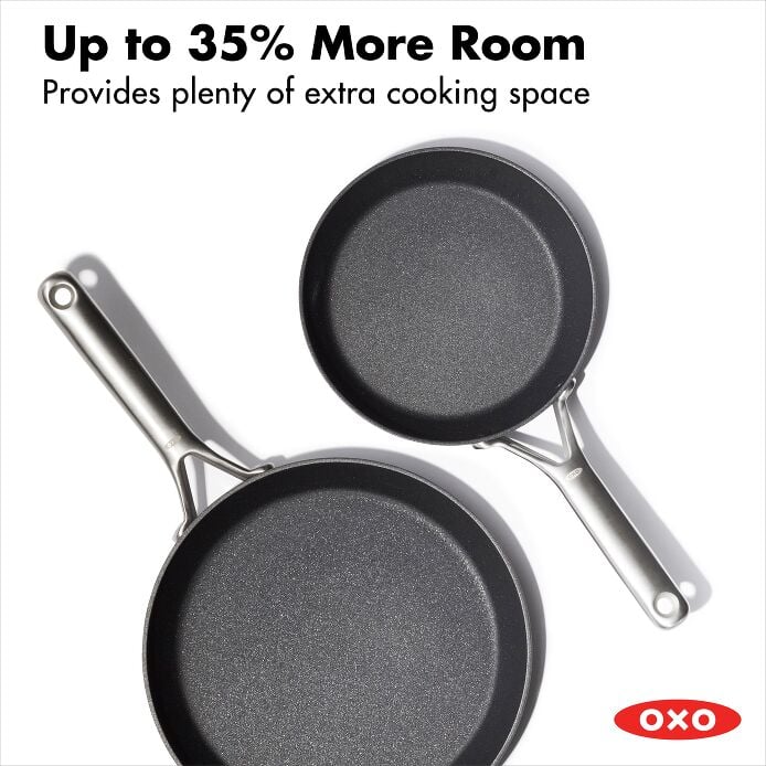 OXO Ceramic Professional Non-Stick 2-Piece Frypan Set, 8-Inch and 10-Inch