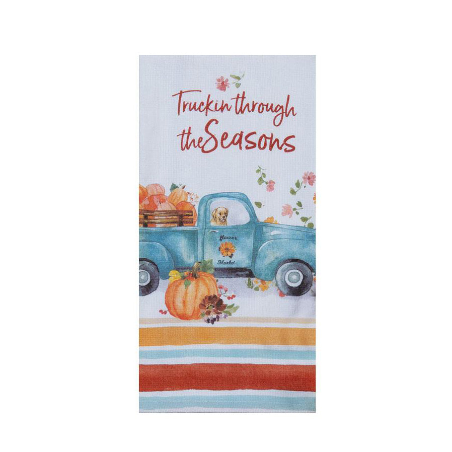 Autumn Joy Truckin' Kitchen Towel