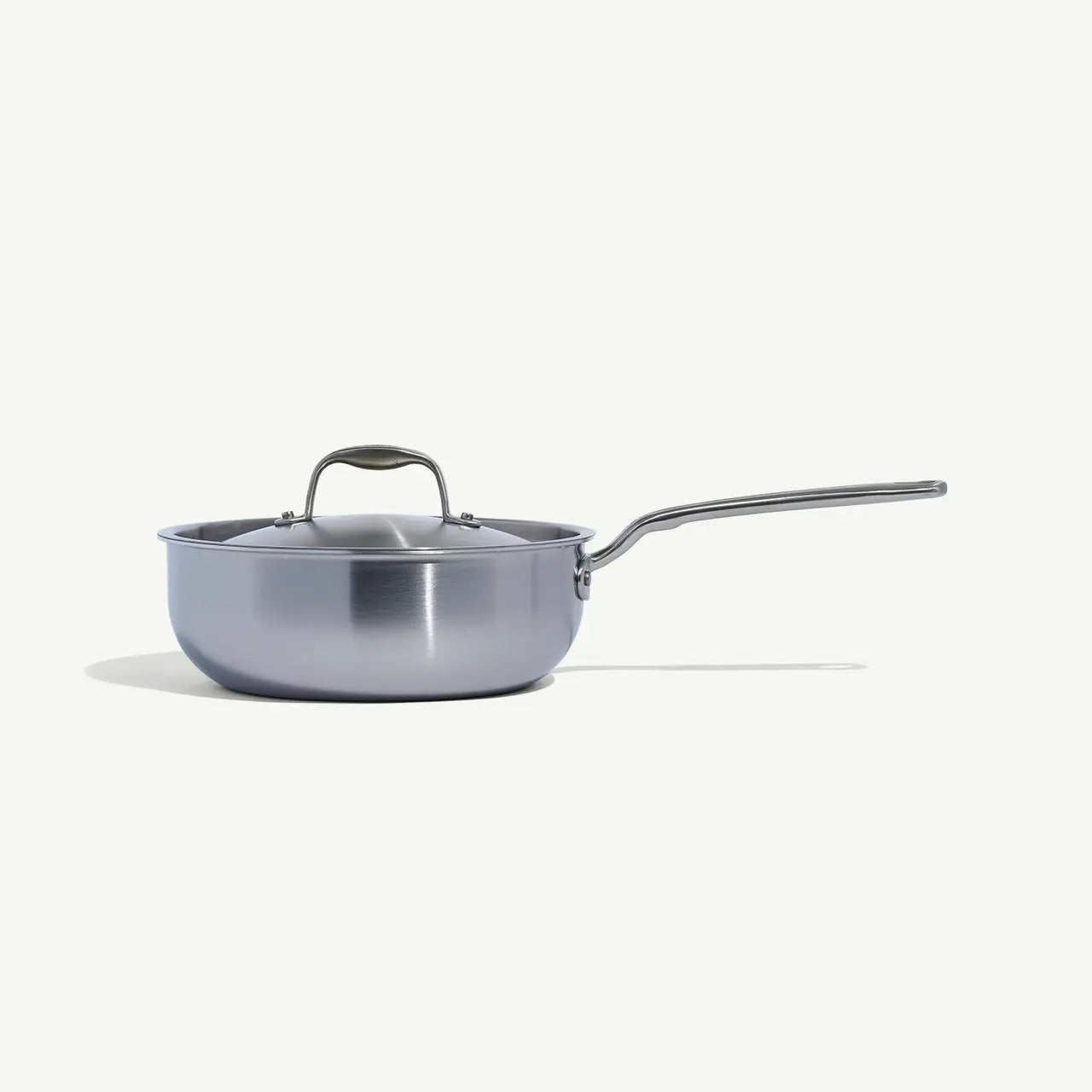 MADE IN Cookware 3 QT Stainless Clad Saucier with Lid