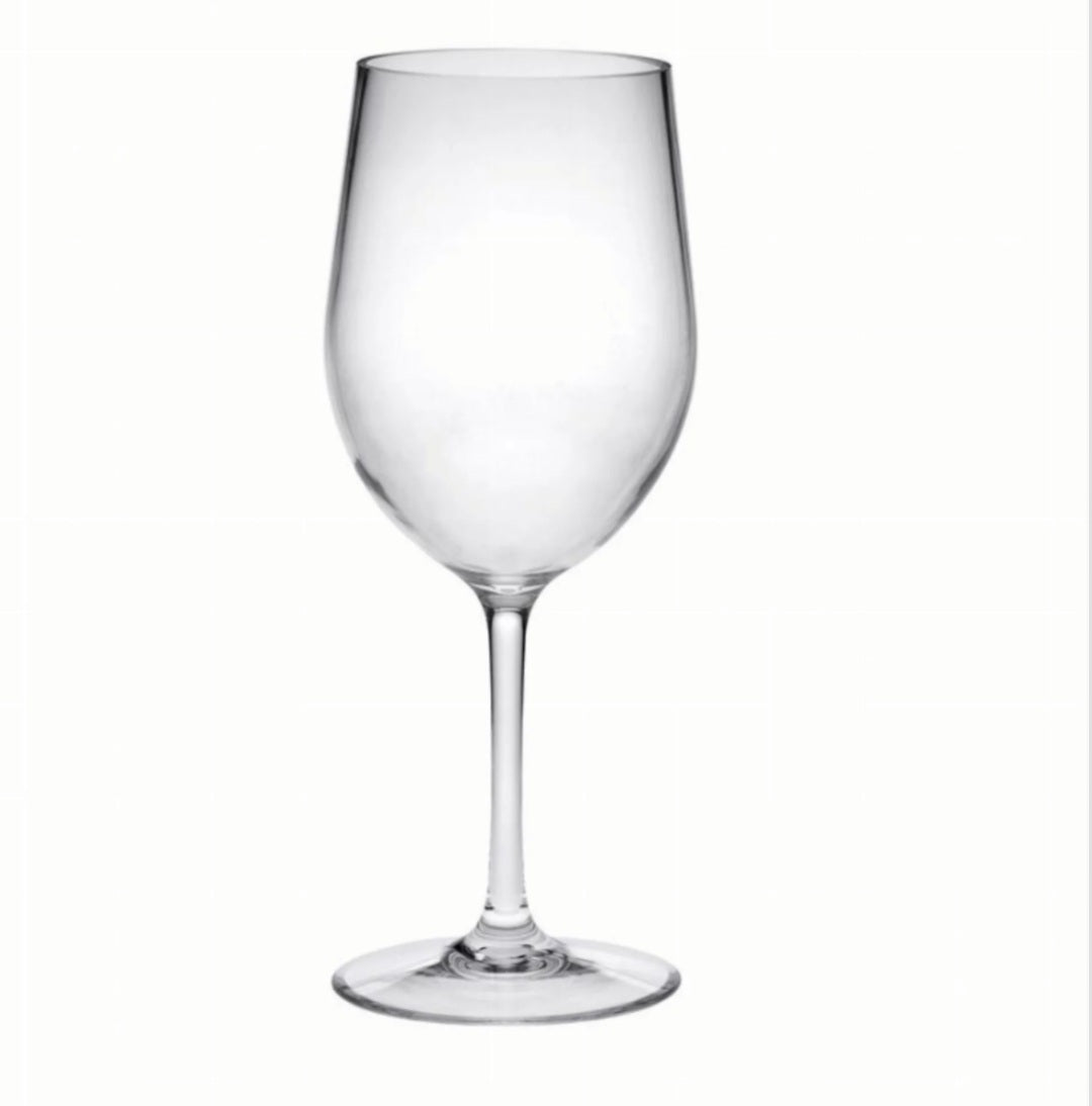 LeadingWare 12 oz Acrylic White Wine Glass