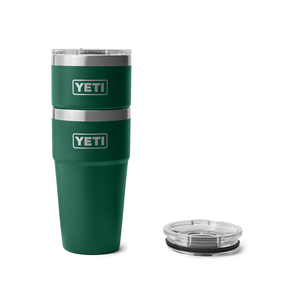 YETI Rambler 20 oz Stackable Mug - Black Forest Green