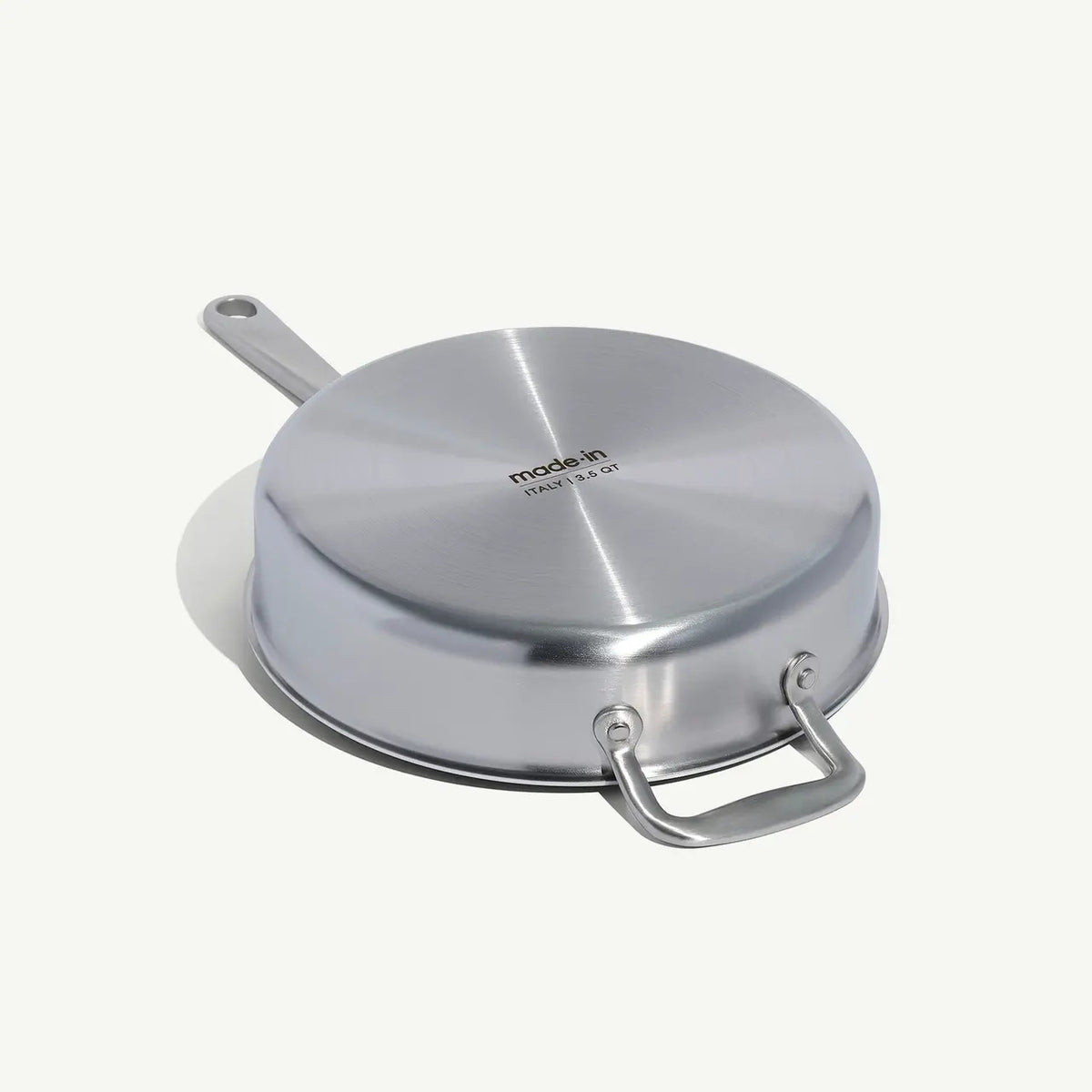 MADE IN Cookware 3.5 QT Stainless Clad Saute Pan with Lid