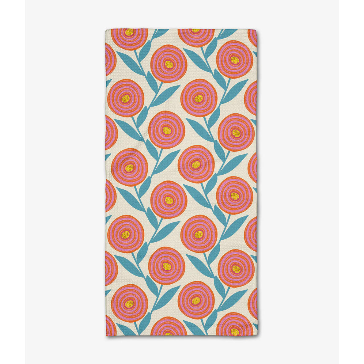 Geometry Happy Ranunculus Kitchen Towel