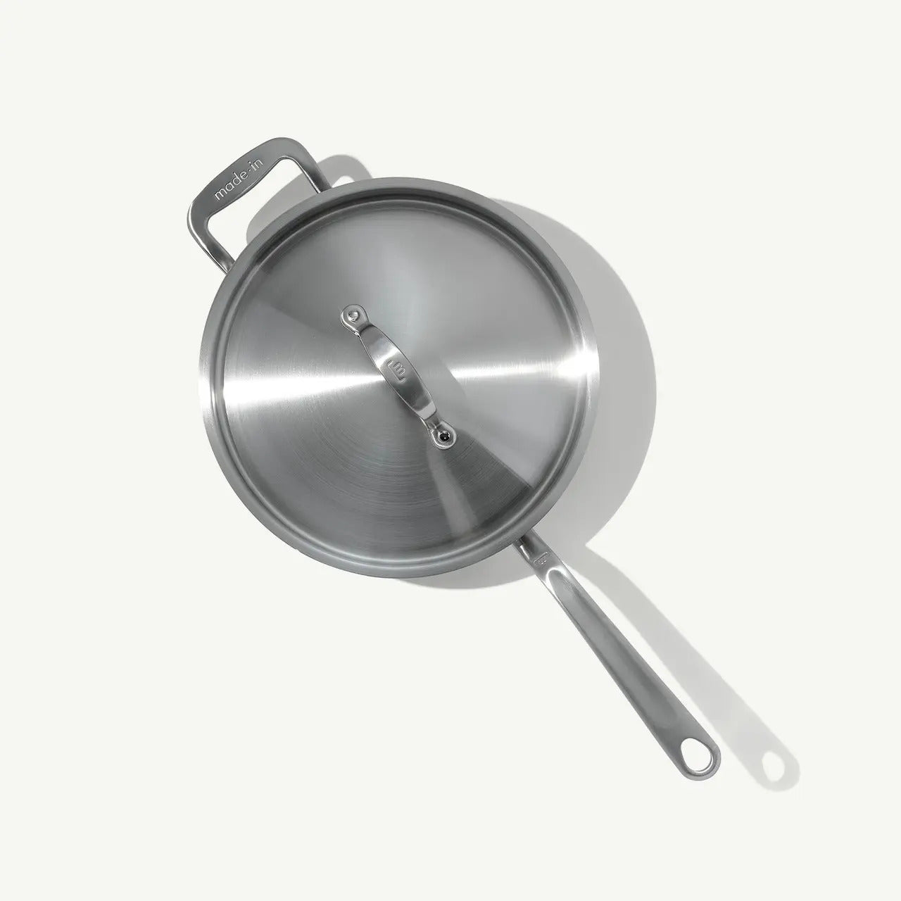 MADE IN Cookware 3.5 QT Stainless Clad Saute Pan with Lid