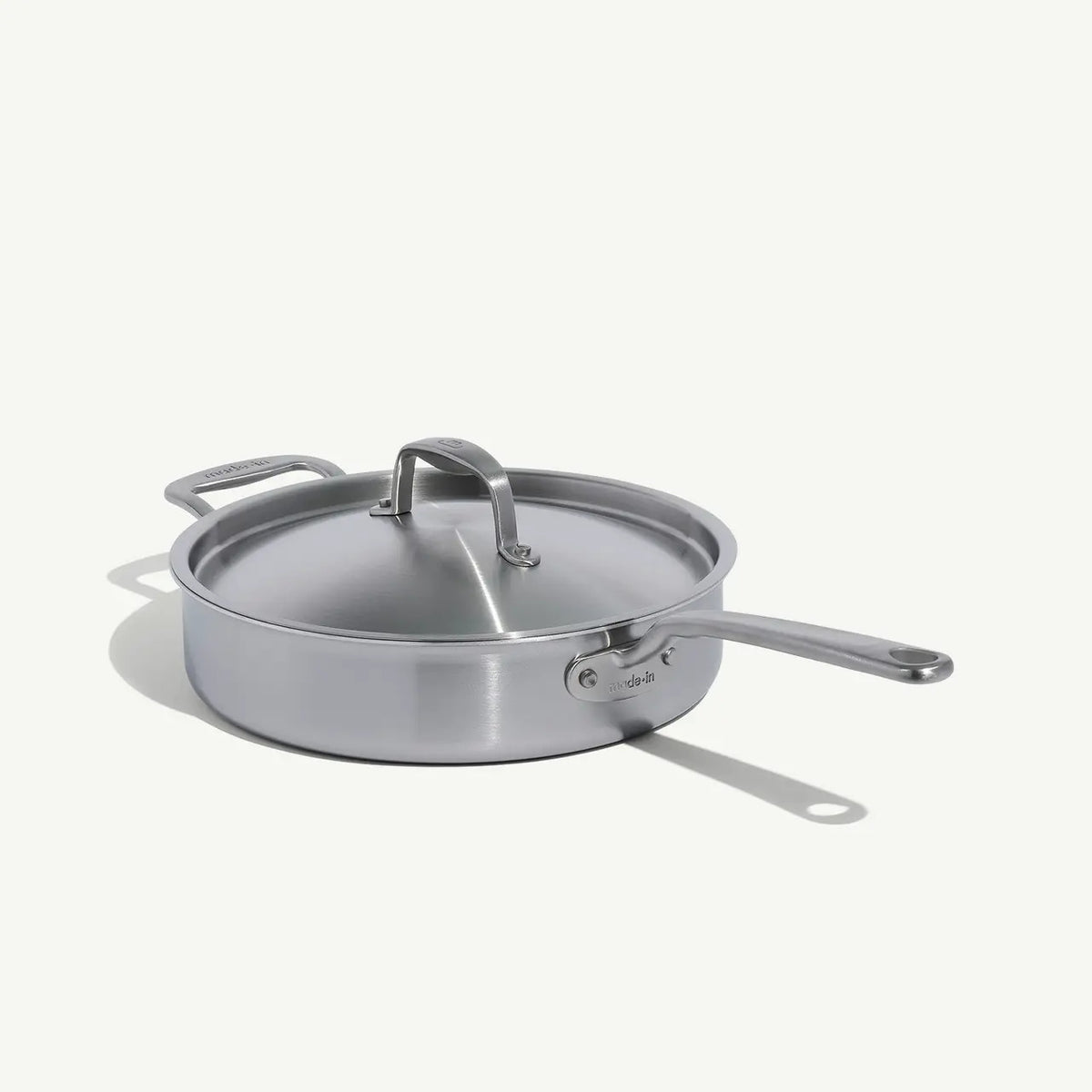 MADE IN Cookware 3.5 QT Stainless Clad Saute Pan with Lid