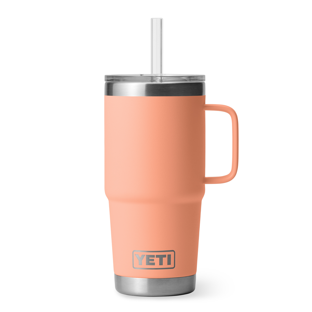 YETI Rambler 25 oz Straw Cup - Peach