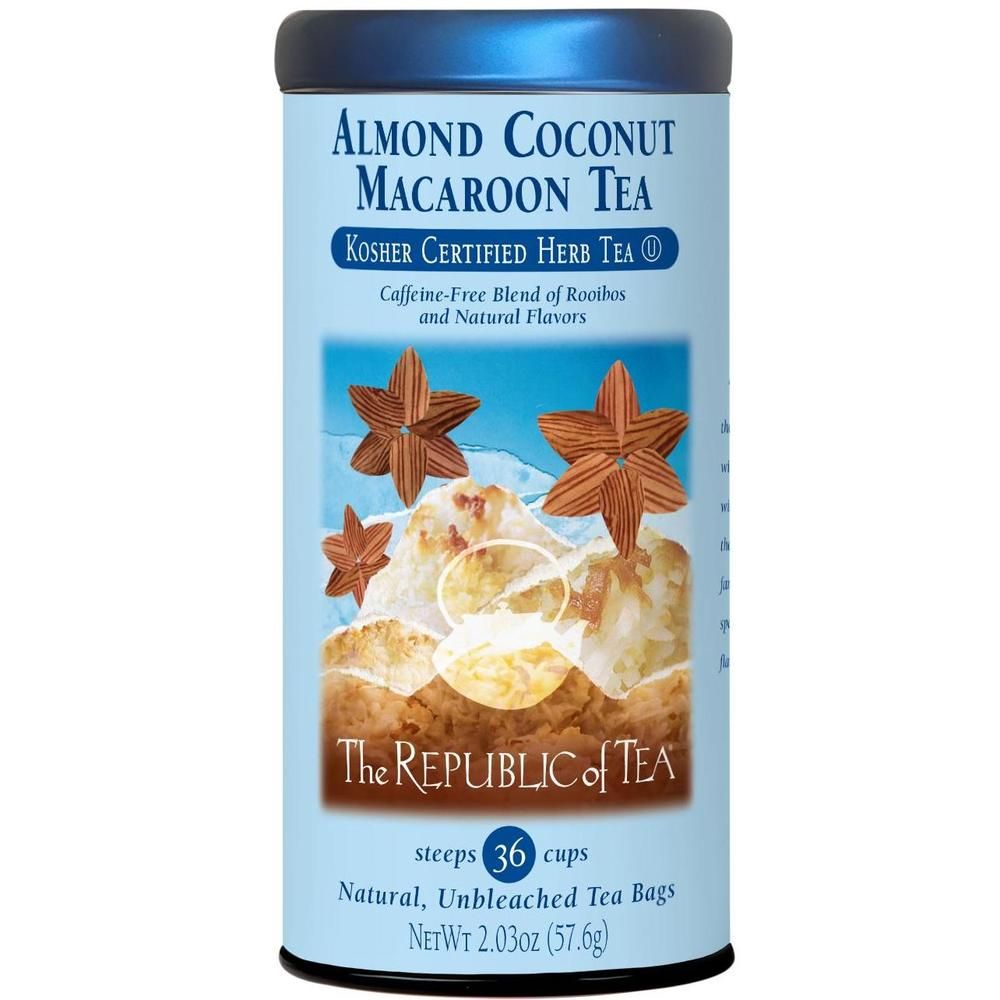 Republic of Tea Almond Coconut Macaroon Kosher Red Tea