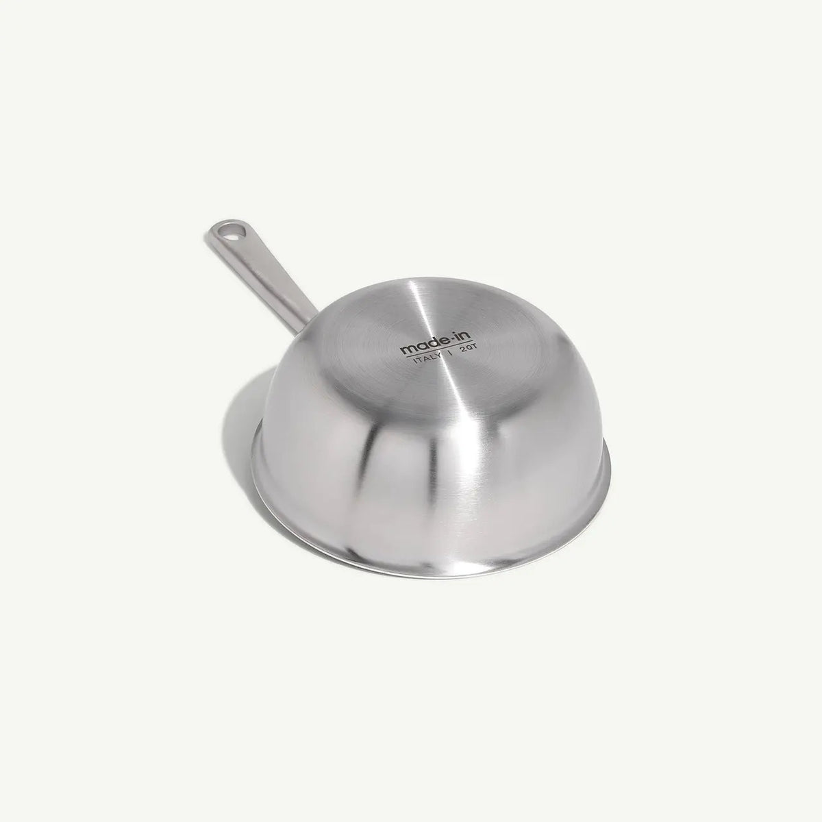 MADE IN Cookware 2 QT Stainless Clad Saucier with Lid