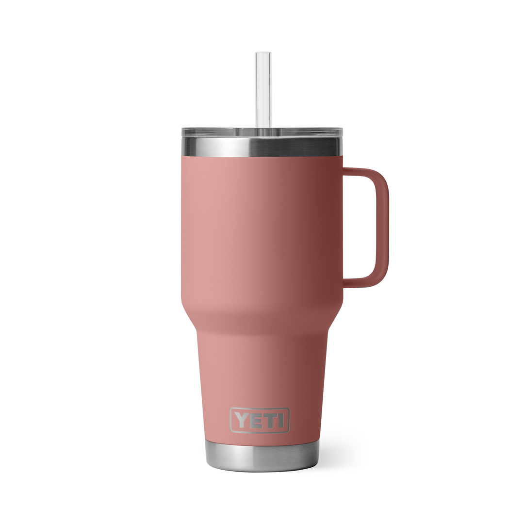 YETI 35 oz Rambler Straw Mug - Sandstone Pink