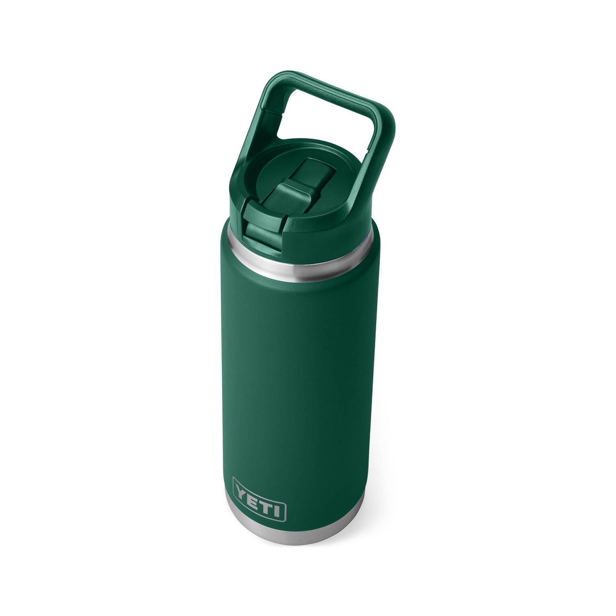YETI Rambler 26 oz Straw Bottle - Black Forest Green