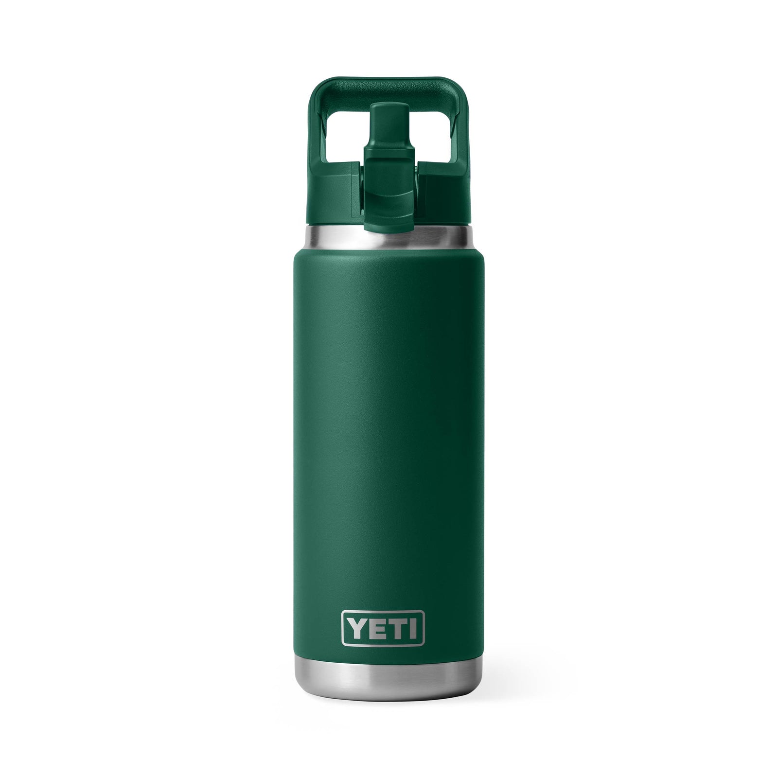 YETI Rambler 26 oz Straw Bottle - Black Forest Green