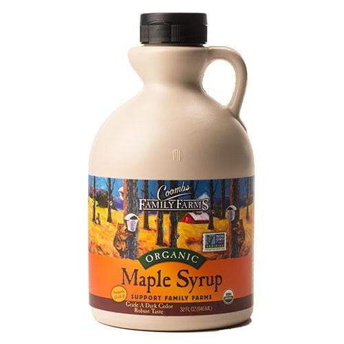 Coombs Family Farms Organic Maple Syrup Grade A Dark Amber 32 oz