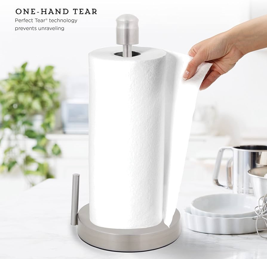 PerfectTear Brushed Stainless Steel Paper Towel Holder