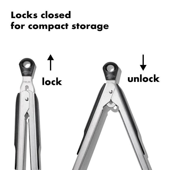 OXO 2-Piece Tongs with Nylon Heads Set