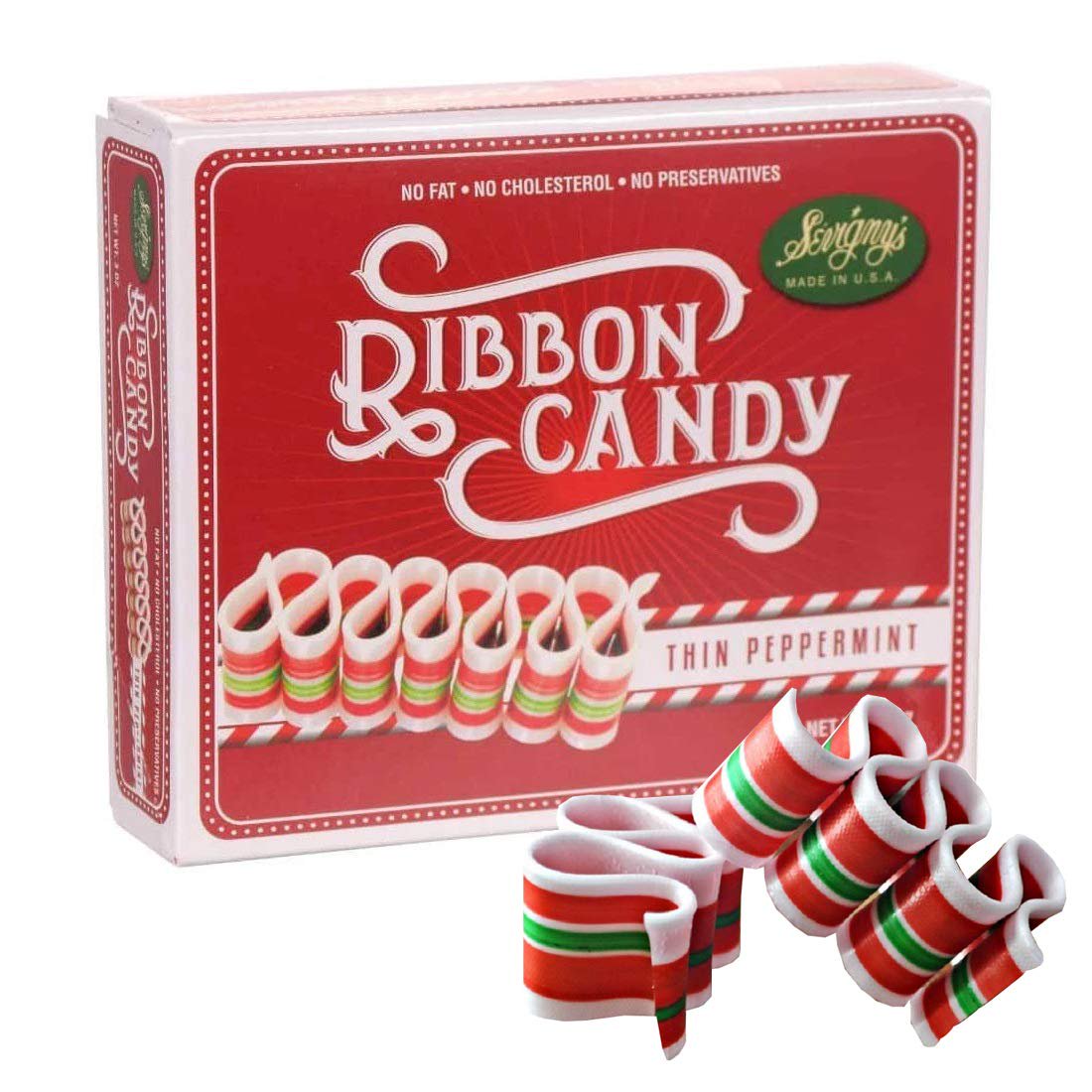 Ribbon Candy Peppermint 3 oz