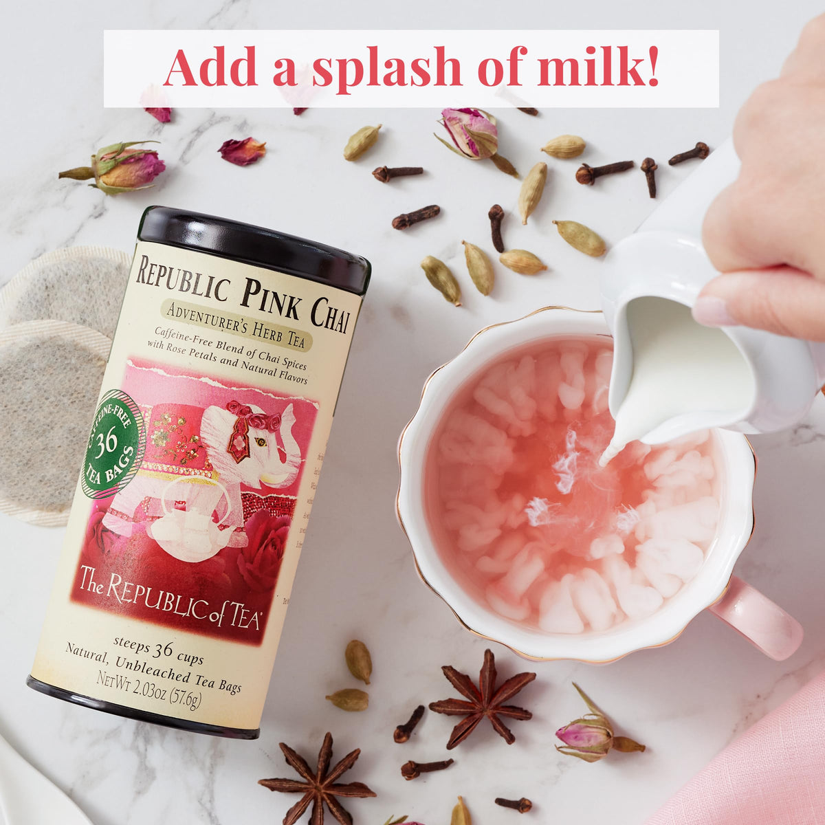 Republic of Tea Pink Chai Herbal Tea