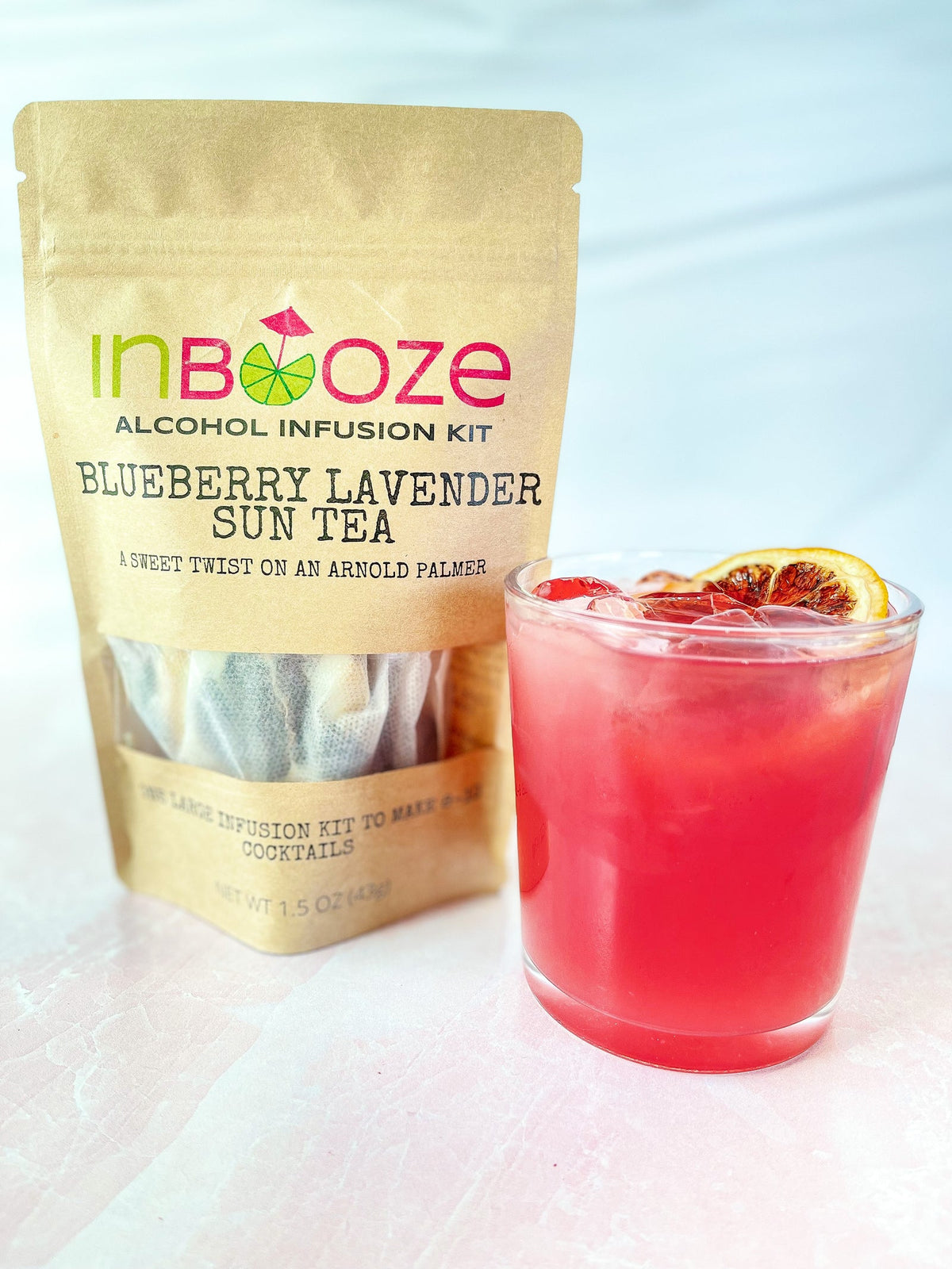 InBooze Blueberry Lavender Sun Tea Alcohol Infusion Cocktail Kit