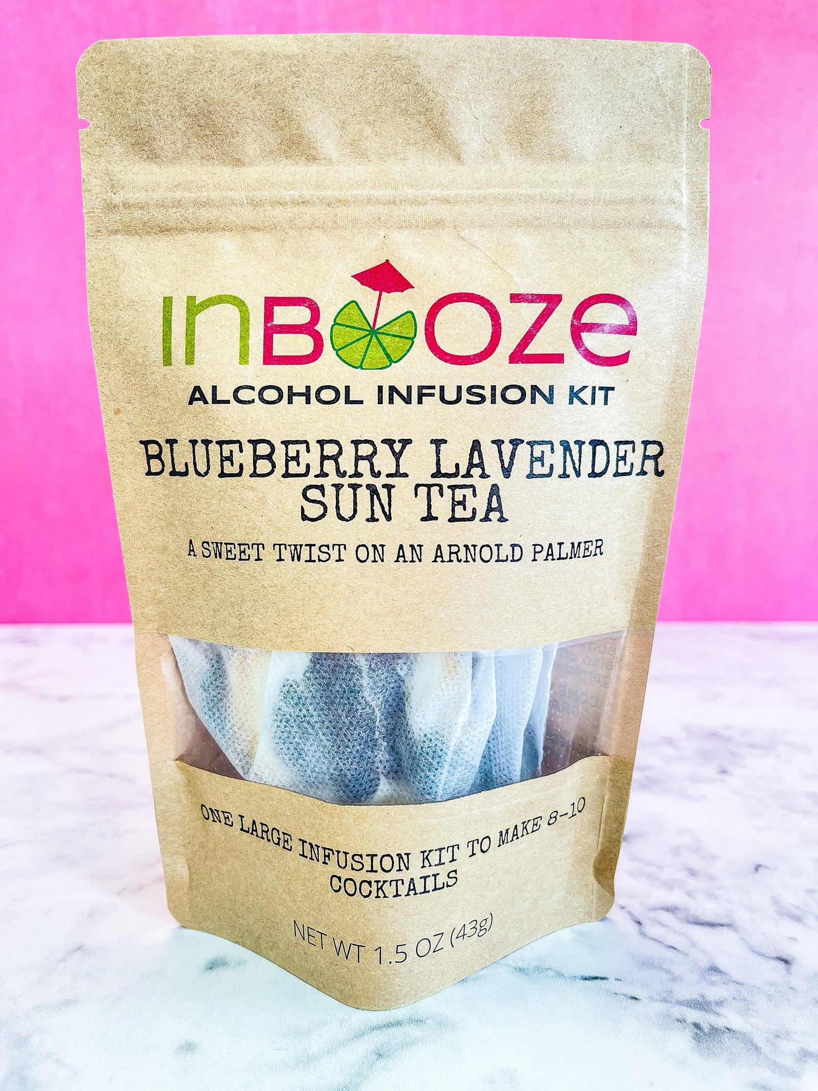 InBooze Blueberry Lavender Sun Tea Alcohol Infusion Cocktail Kit