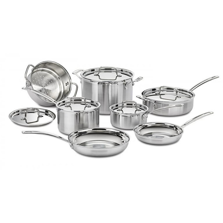 Cuisinart MultiClad Pro Stainless Steel 12 Piece Cookware Set