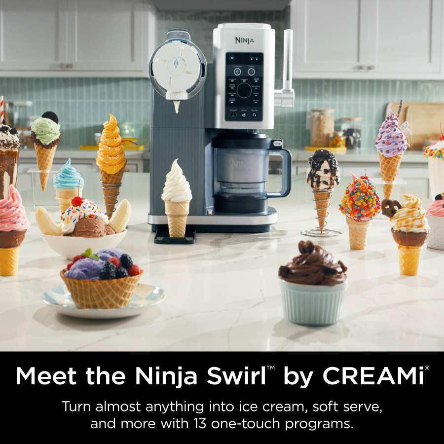 Ninja Swirl™ by CREAMi® Soft Serve &amp; Ice Cream Machine