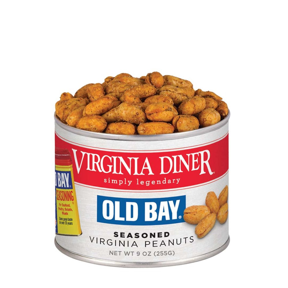 Virginia Diner Old Bay Seasoned Virginia Peanuts 9 oz Can