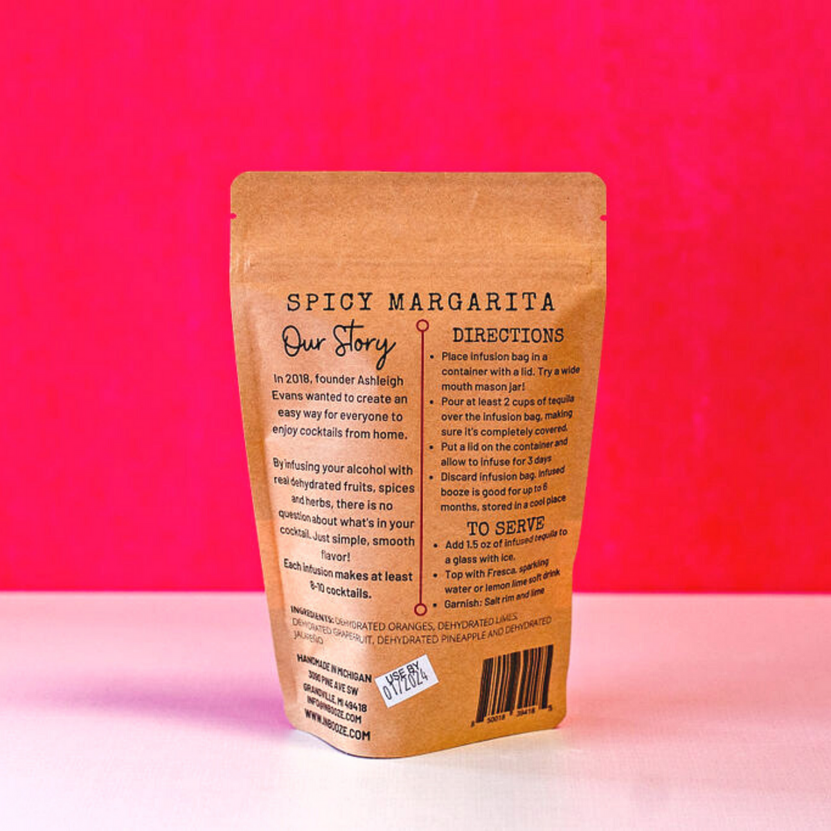 InBooze Spicy Margarita Alcohol Infusion Kit