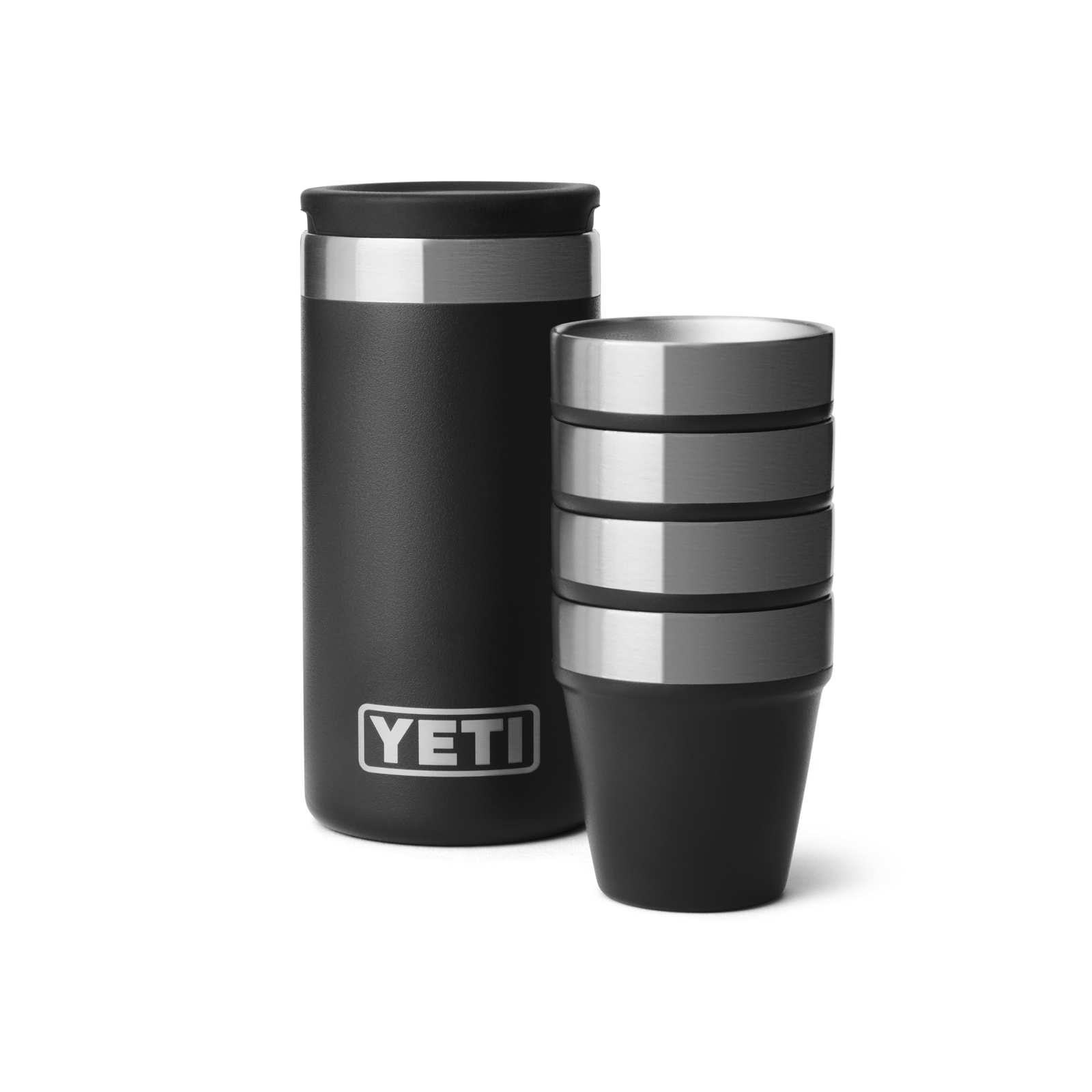 YETI Shot Glasses with Carrying Case - Black