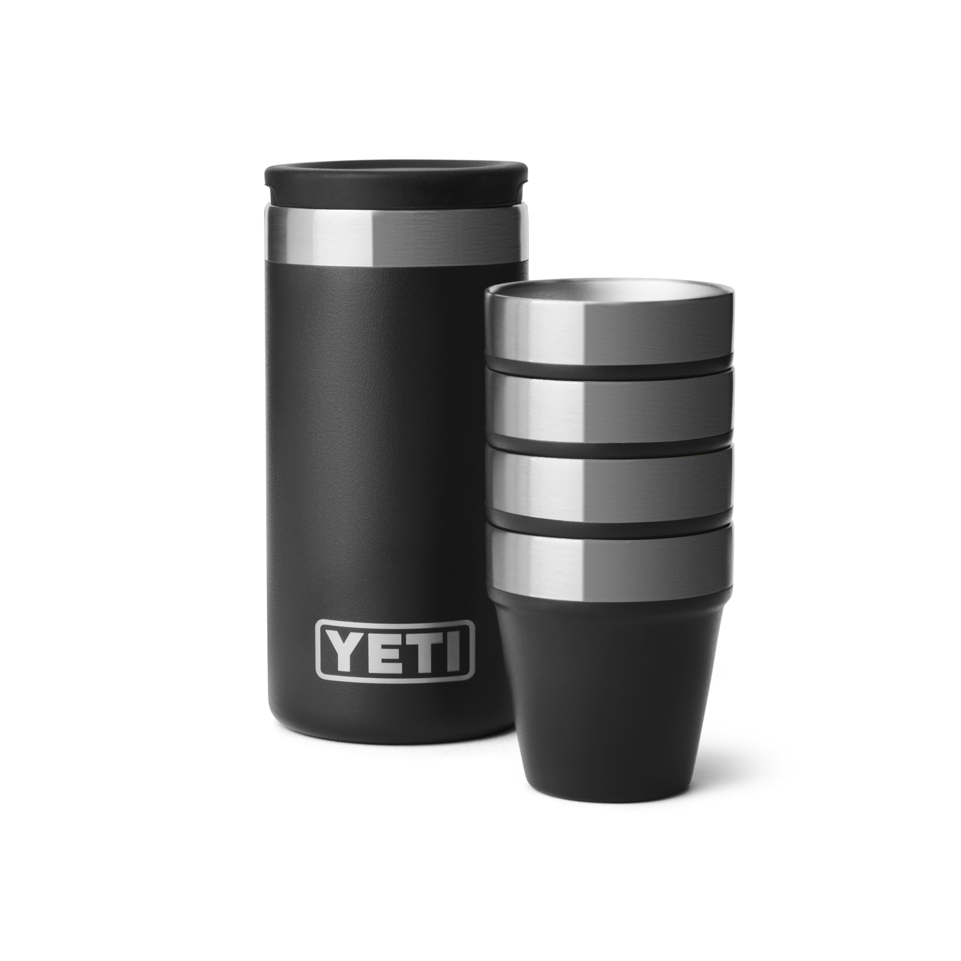 YETI Shot Glasses with Carrying Case - Black