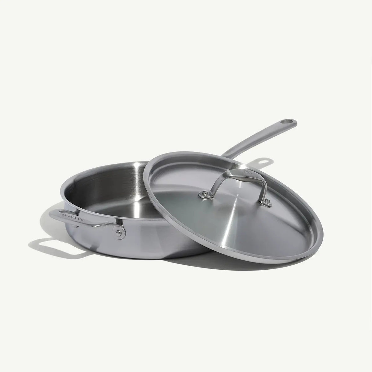 MADE IN Cookware 3.5 QT Stainless Clad Saute Pan with Lid