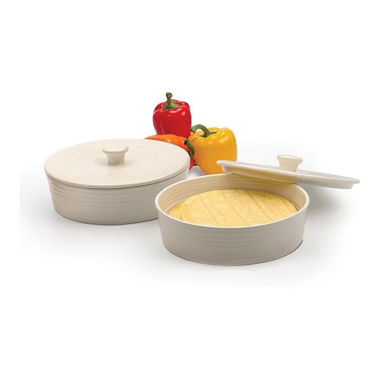Reading China & Glass Baking Dishes Ceramic Tortilla Warmer & Server with Lid