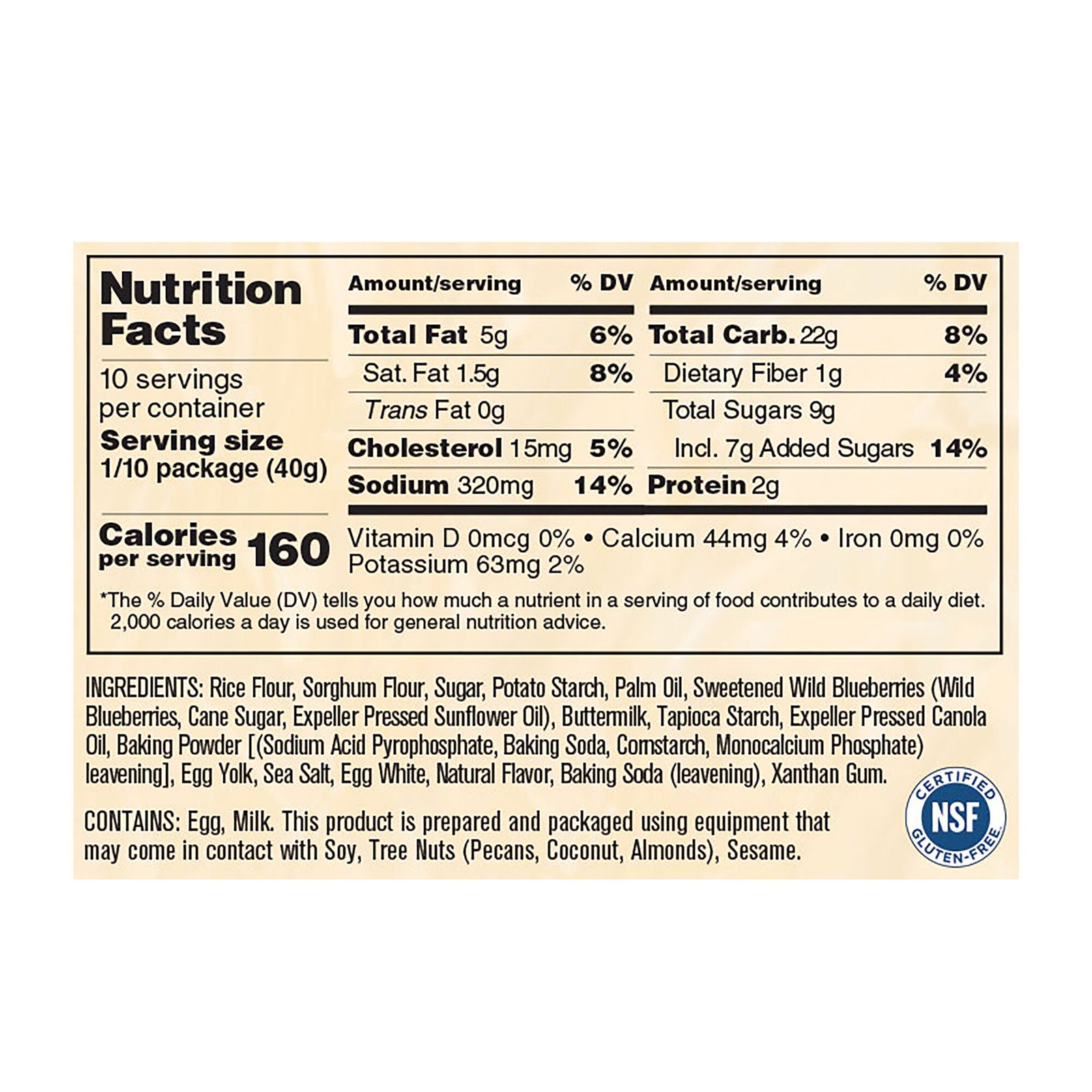 Sticky Fingers Bakeries Baking Mix Sticky Fingers Bakeries Gluten Free Wild Blueberry Scone Mix 14oz