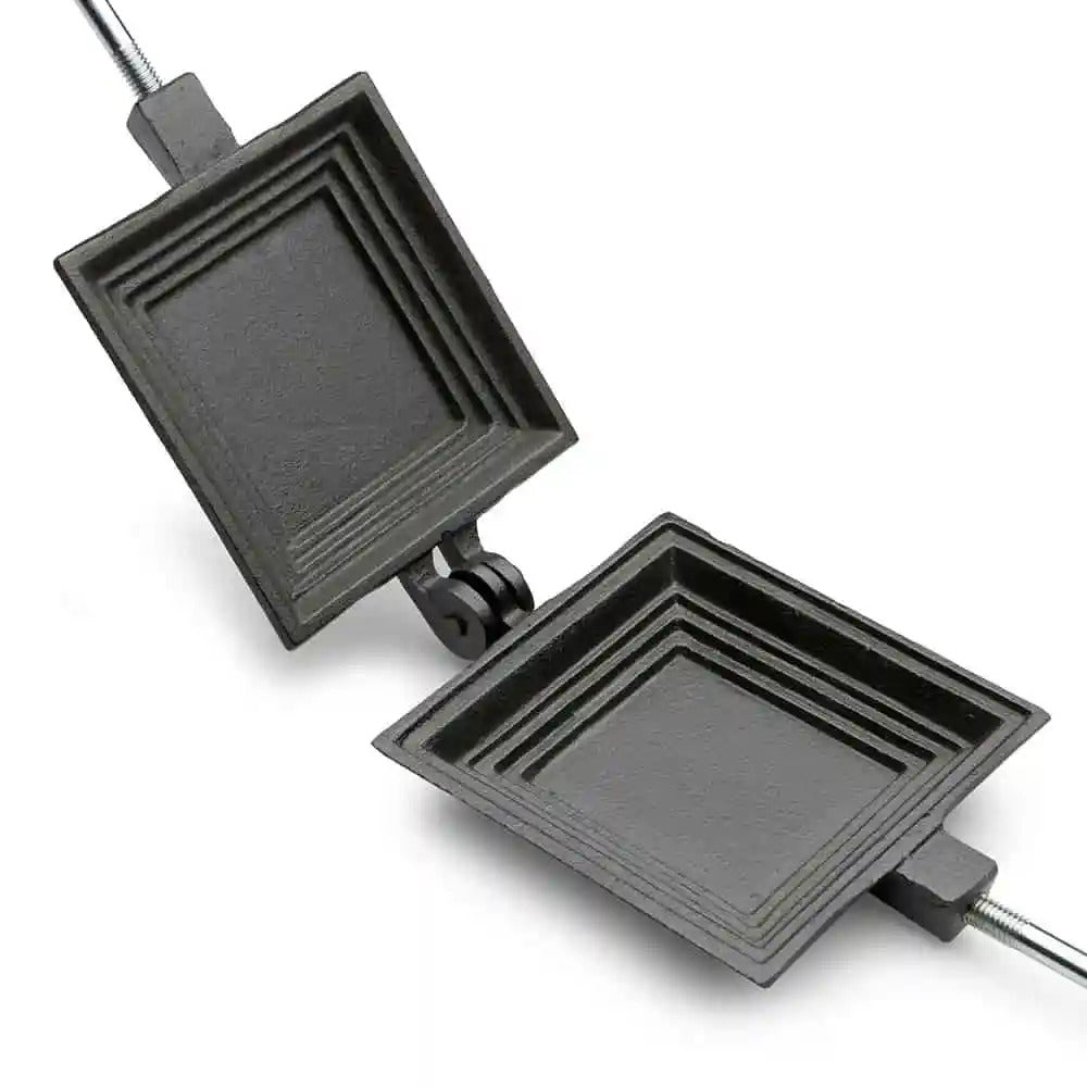 Reading China & Glass BBQ Tools Old Mountain Square Single Sandwich Iron